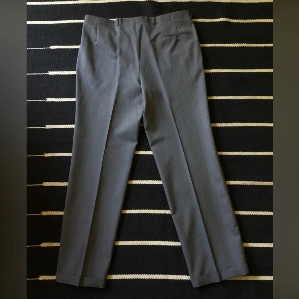 VTG Yves Saint Laurent La Sartoria Gray Pinstripe Two-Piece Suit